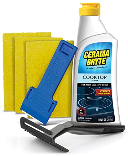 Cerama Bryte Combo Kit: Cooktop and Stove Top Cleaner