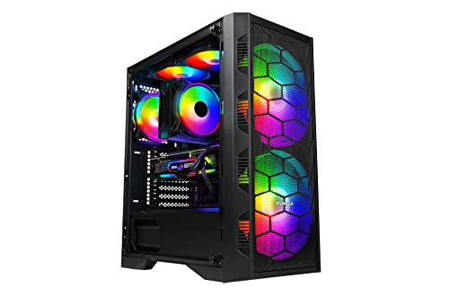 Raidmax X6 Series Gaming Case with Tempered Glass and RGB Fans