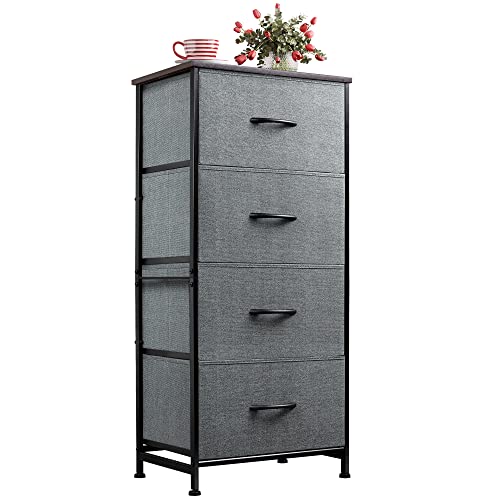WLIVE Fabric Dresser with 4 Drawers