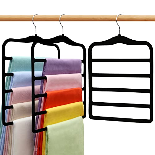 Velvet Pants Hanger for Closet Organization and Storage