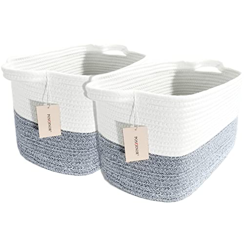 Cotton Rope Woven Basket with Handles