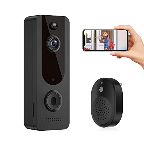 Wireless WiFi Video Doorbell with AI Human Detection