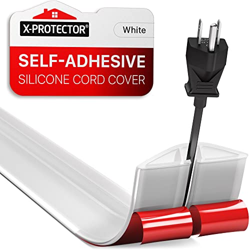 ZhiYo _ Floor Cord Cover 4ft, Low Profile Floor Cable Cover for Extension  Cord, Prevent Cable Trips