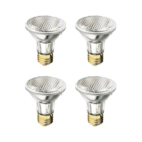 Xtricity PAR20 Halogen Narrow Flood Light Bulb (4 Pack) - High Output, Dimmable, Ideal for Range Hood Replacement