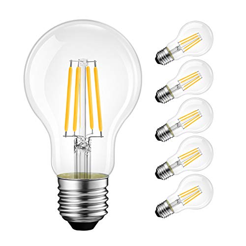 LVWIT A19 LED Vintage LED Filament Bulb - Omnidirectional Lighting