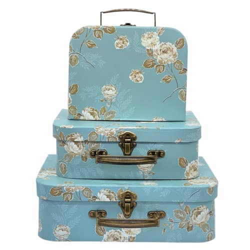Set of 3 Decorative Storage Boxes with Lids