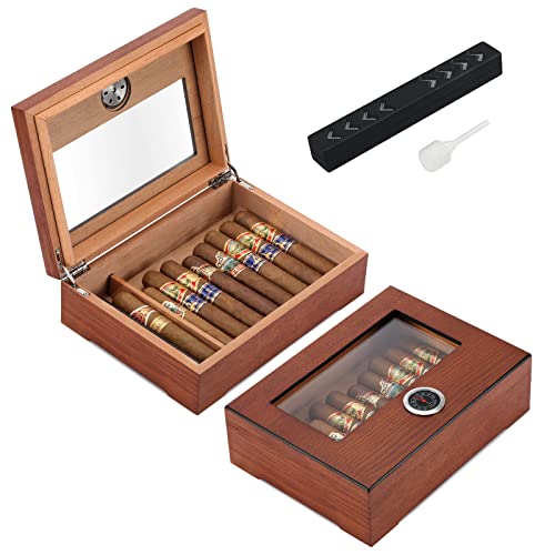 ANGELO Cigar Case - Shock Resistant Travel Humidor for up to 15 Cigars