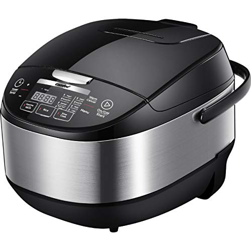 Asian Style Large Rice Cooker with Fuzzy Logic Technology, 11 Presets, 10 Cup Uncooked/20 Cup Cooked, Auto Keep Warm, 24-Hr Delay Timer
