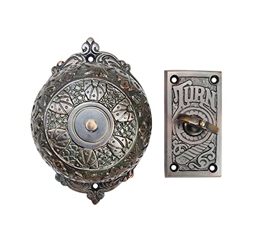 Akatva Vintage Twist Bell - Victorian Brass Doorbell
