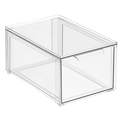 mDesign Storage Organizer Bins with Pull Out Drawer