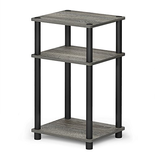 Furinno 3-Tier End Table with Plastic Poles