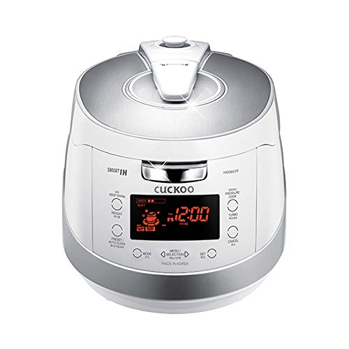 CUCKOO CRP-HS0657FW Rice Cooker | Induction Heating Pressure | 11 Menu Options, Stainless Steel Inner Pot | White