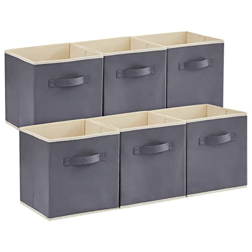 Lifewit Collapsible Storage Cubes Set of 6 Grey