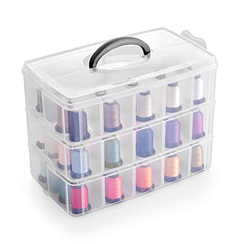 Stackable Storage Container with Adjustable Compartments