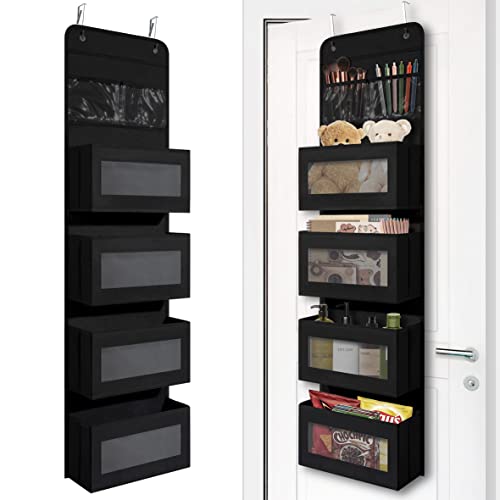 Wall Mount Hanging Organizer Storage with 4 Large Capacity Pockets