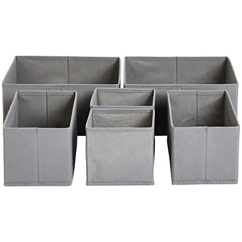 Amazon Basics Storage Organizer Boxes, Set of 6