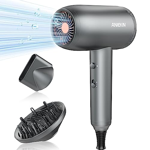 ANIEKIN Professional Ionic Hair Dryer with Diffuser
