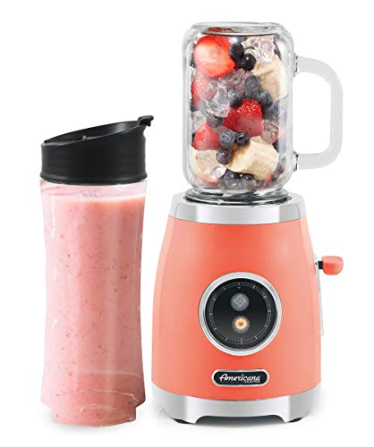Americana Smoothie Blender with Glass Jar and Sports Bottle