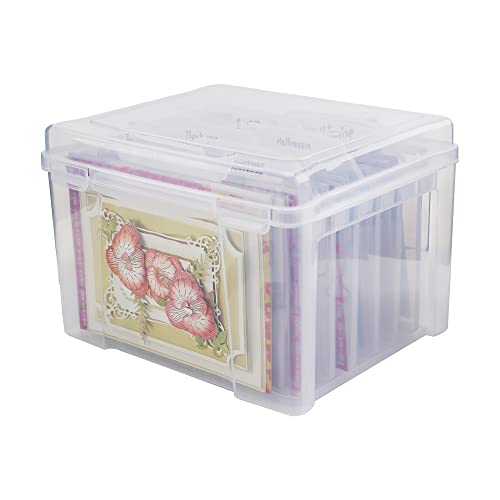 Greeting Card Storage Organizer Box with Dividers