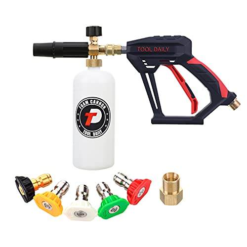 Tool Daily Foam Cannon with Pressure Washer Gun and 5 Nozzle Tips
