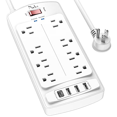 6FT Surge Protector Power Strip