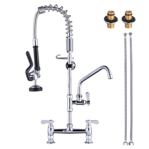 iVIGA Commercial Kitchen Faucet 26" Height with Pre-Rinse Sprayer