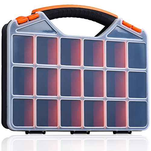 Andalus 18-Compartment Small Hardware Organizer Box