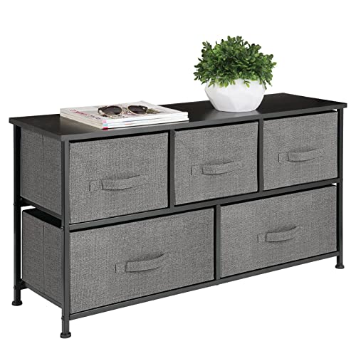 mDesign Storage Dresser Furniture Unit - Wide Bureau Organizer