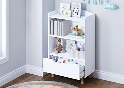 UTEX Kids Bookshelf with Drawer and Storage