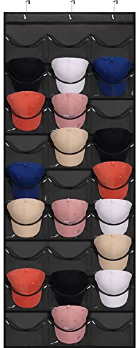 Baseball Cap Hat Rack Storage Organizer - 27 Pockets