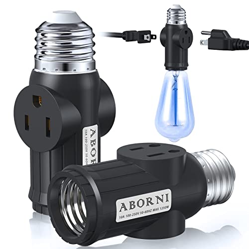 ABORNI Light Socket to Plug Adapter