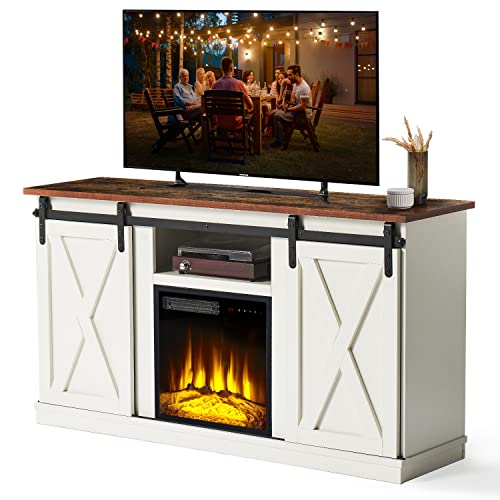 Electric Fireplace TV Stand with Storage