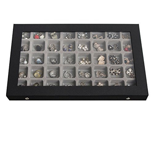 JackCubeDesign Jewelry Display Tray Organizer Storage Box