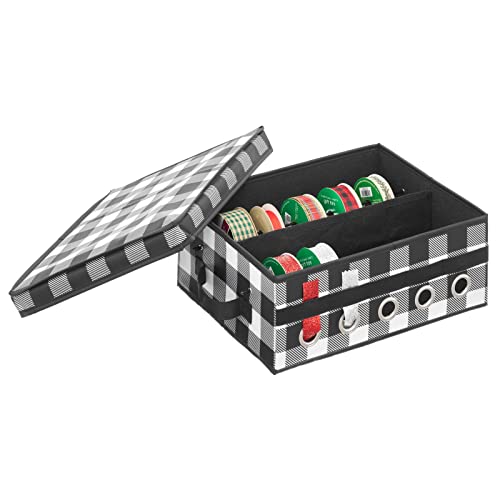 mDesign Gift-Wrapping Ribbon Storage Box
