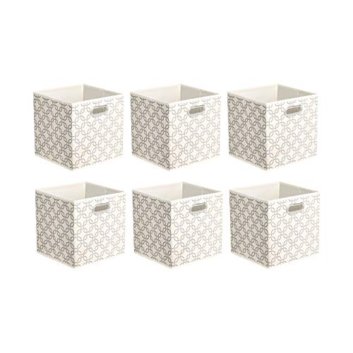 Collapsible Fabric Storage Cubes with Oval Grommets