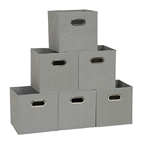 Foldable Fabric Storage Bins | Set of 6 Cubby Cubes
