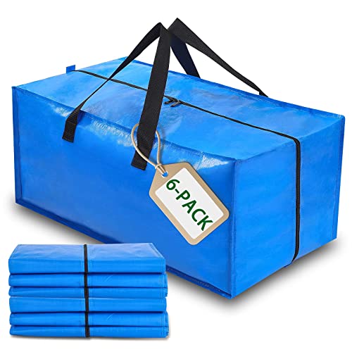  Frakta Storage, Shopping L & M size Bag Set of 3 Straps Strong  Handles & Zippers, Storage Totes For Space Saving, Fold Flat, Alternative  to Moving Box, Made of Recycled Material (