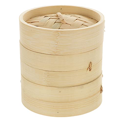 UPKOCH Bamboo Steamer Basket: Authentic Asian Cooking Made Easy