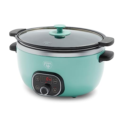 GreenLife Cook Duo 6 Quart Family-Sized Slow Cooker