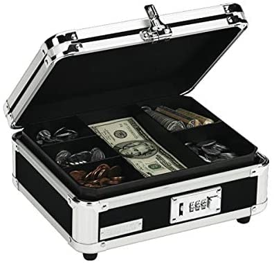 Vaultz Black Cash Box