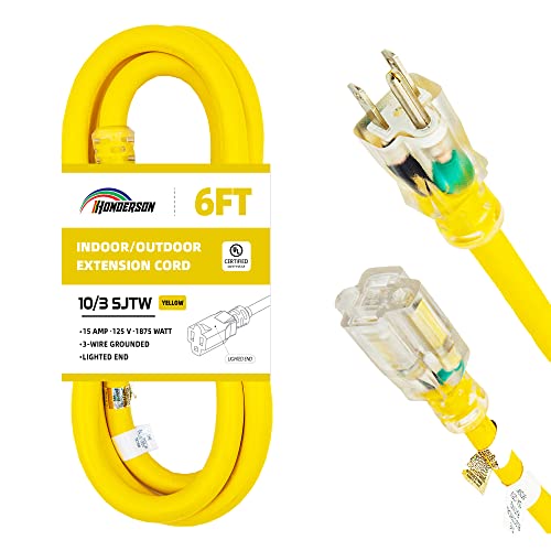 HONDERSON 6FT Lighted Extension Cord