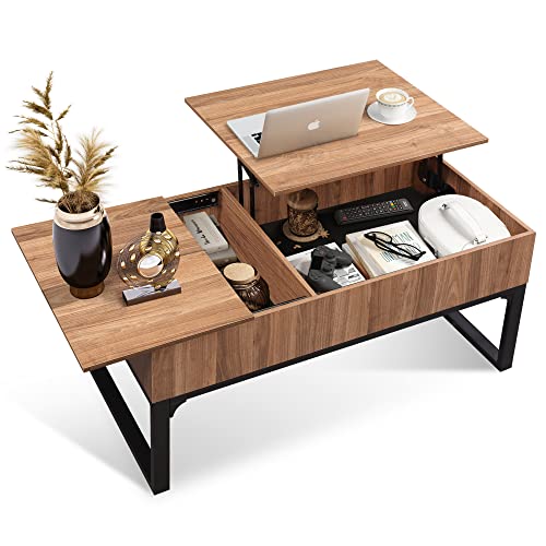 WLIVE Lift Top Coffee Table with Storage