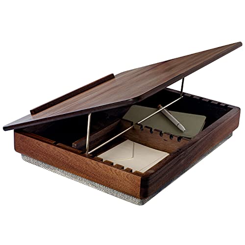 Acacia Wood Easel Lap Desk with Storage