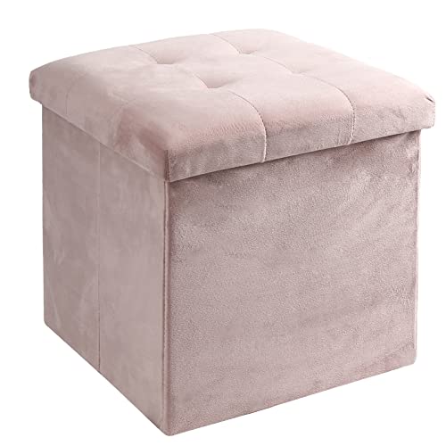 Acehome Storage Ottoman Cube - Velvet Tufted Ottoman with Storage