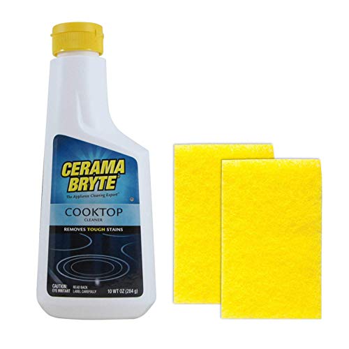 Cerama Bryte Combo Kit - Effective Stove Top Cleaner