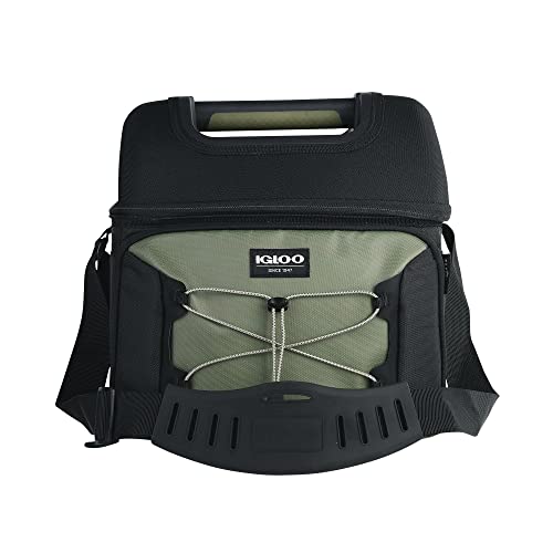 Igloo Max Voyager Soft Sided 30 cans Backpack Cooler, Olive