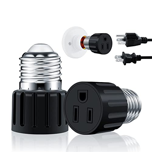 3 Prong Light Socket to Plug Adapter