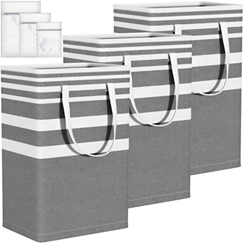 75L Waterproof Collapsible Laundry Basket - 3-Pack