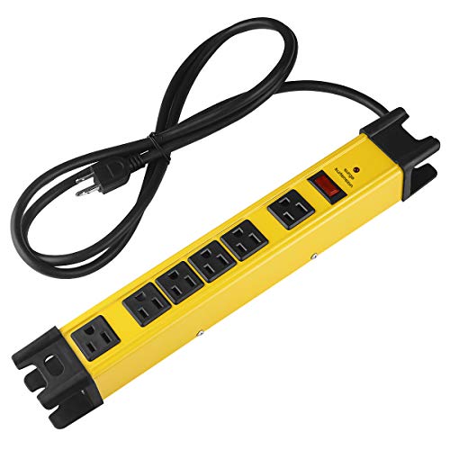 6 Outlet Industrial Power Strip Surge Protector