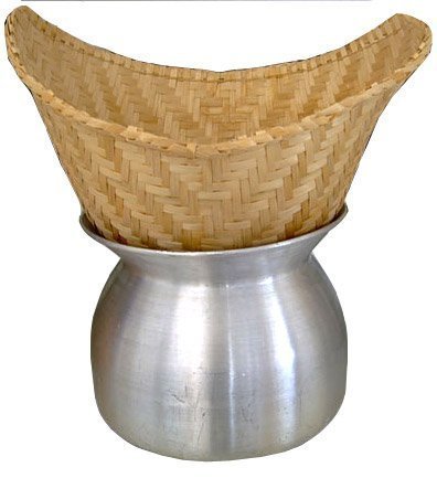 Thai Lao Sticky Rice Steamer Pot and Basket